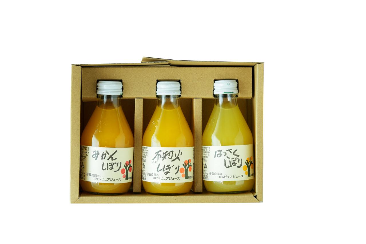 100%ピュアジュース180ml×3本1