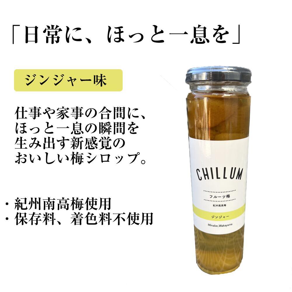 CHILLUM フルーツ梅 ジンジャー 1本【約10杯分】【保存料・着色料不使用】2