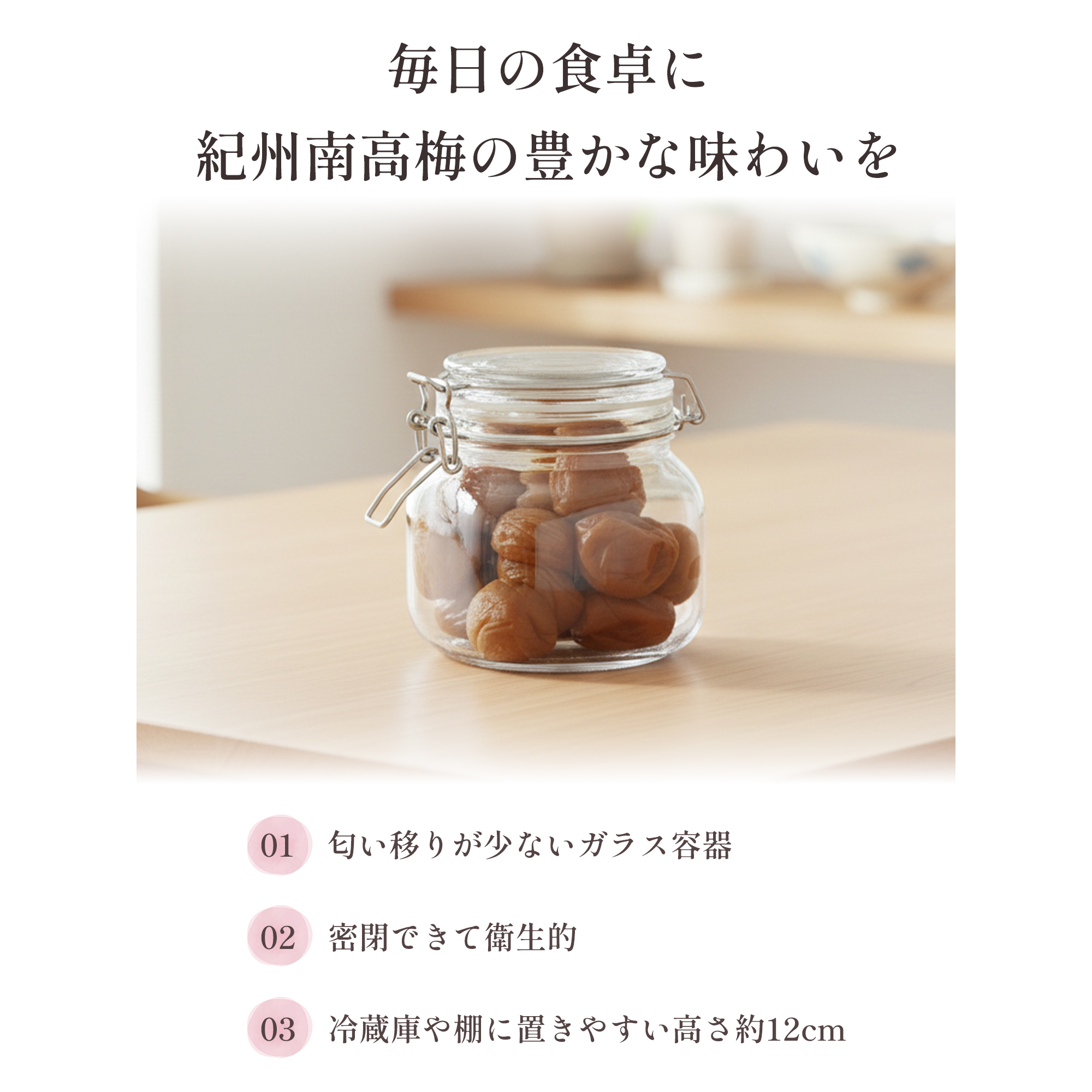 紀州南高梅 梅干し 瓶入り 500g